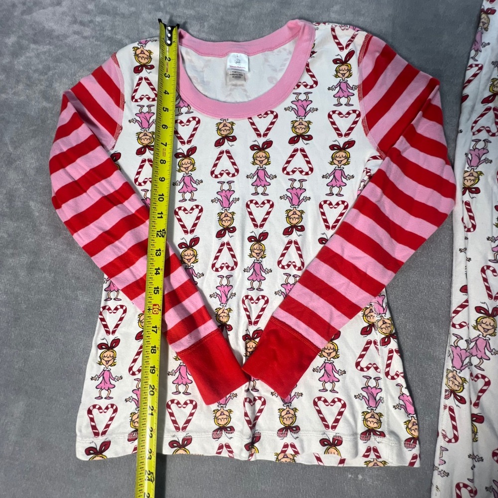 Hanna Andersson Grinch Cindy Lou Who Pajama Set Organic Cotton Pink Red Small - Picture 3 of 8
